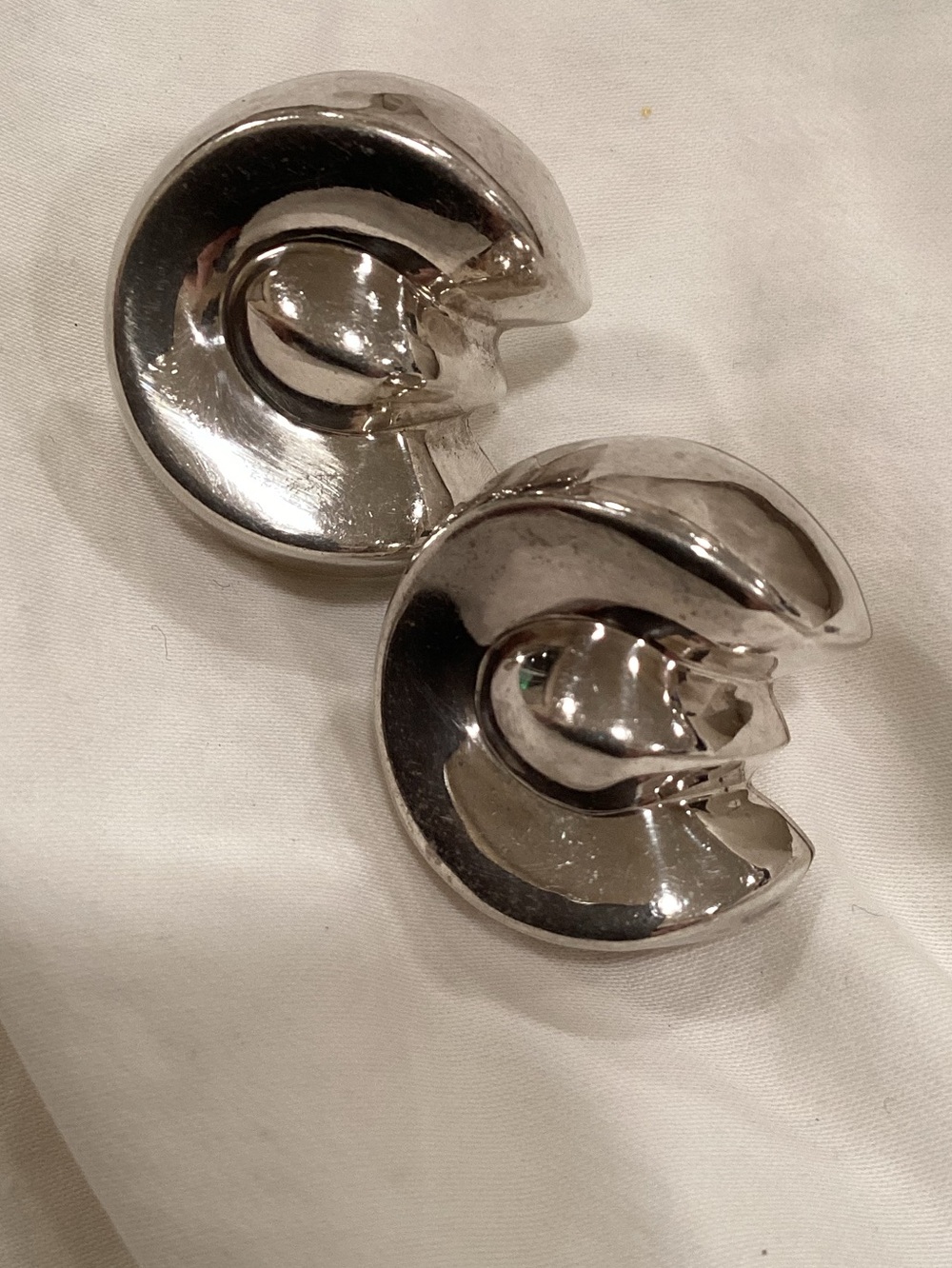 VTG Silver Bayanihan 925 Sterling Silver Art deco/Modernist Earrings